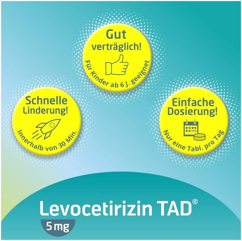 Levocetirizin Tad 5 mg 100 Filmtabletten