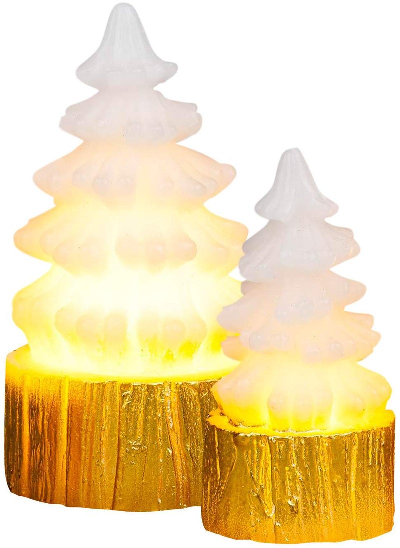 LED Weihnachtsbaum Echtwachskerzen 2 Stück