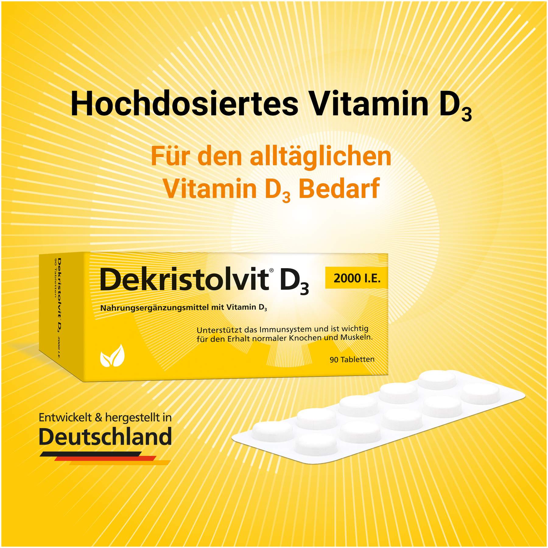 Dekristolvit D3 2.000 I.E. 90 Tabletten