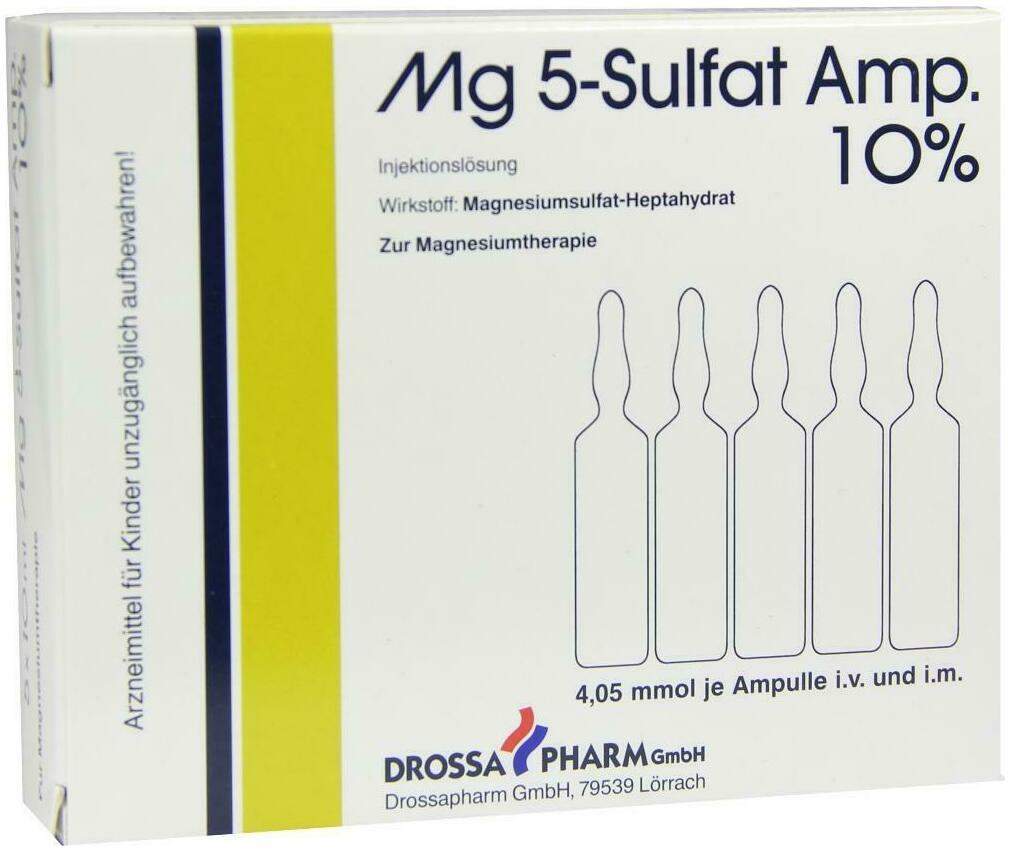 Mg 5 Sulfat Amp. 10% Injektionslösung