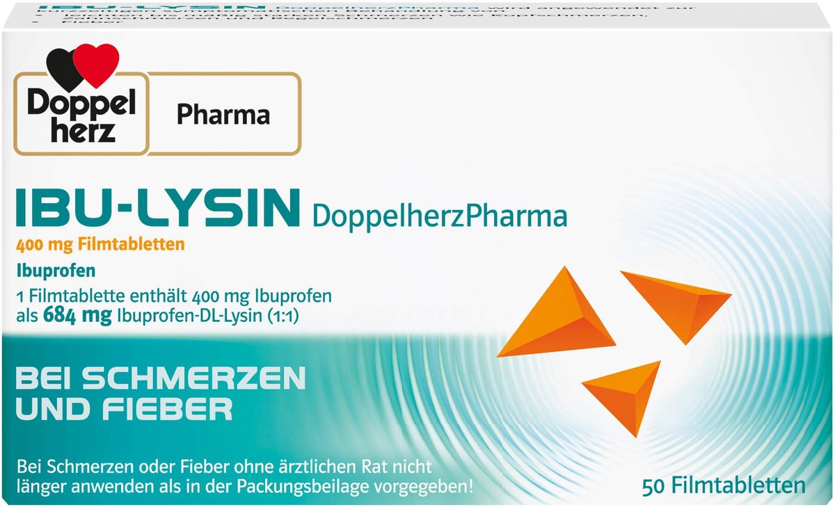 Ibu Lysin Doppelherz Pharma 400 mg 50 Filmtabletten