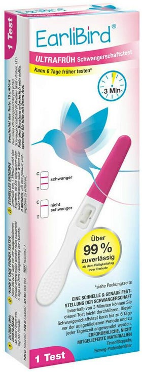 EarliBird Ultrafrüh Schwangerschaftstest 1 Stück