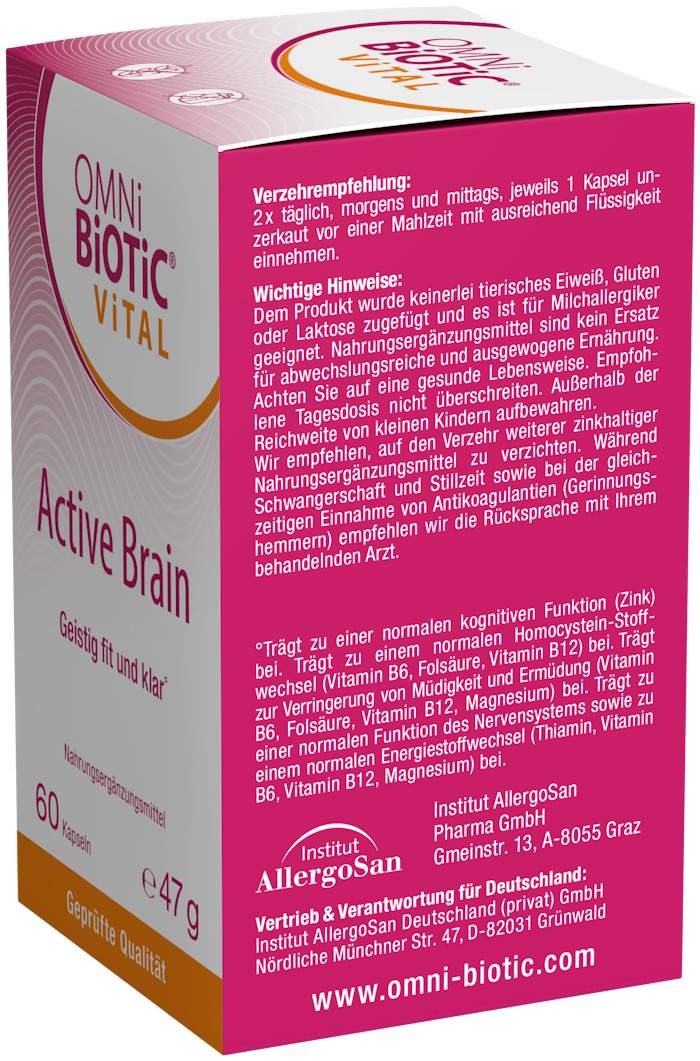 Omni Biotic Vital Active Brain 60 Kapseln