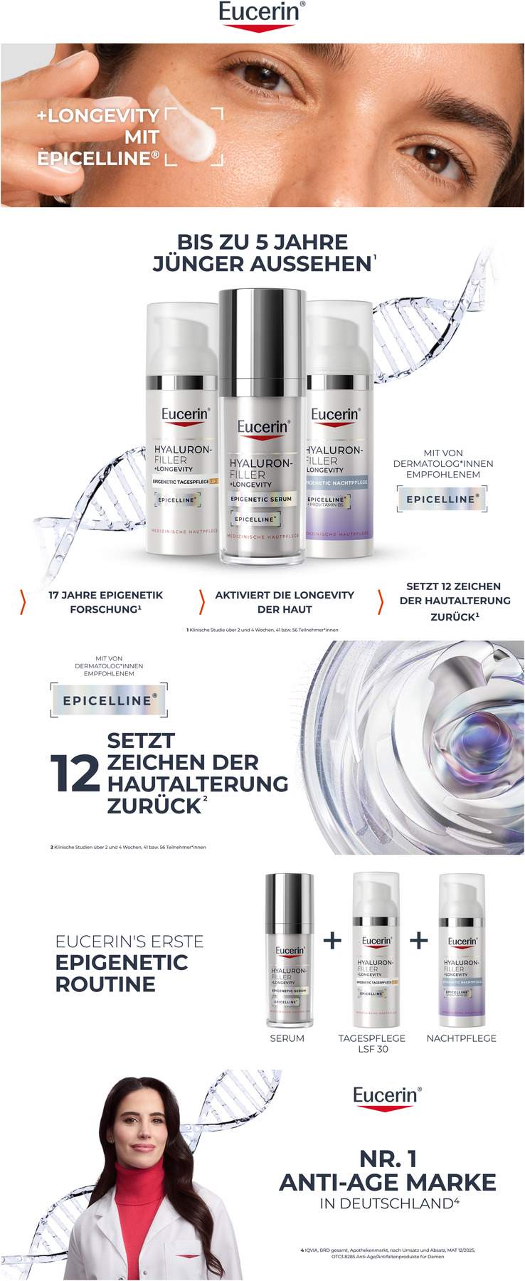Eucerin Anti-Age Hyaluron-Filler Epigenetic Nachtpflege 50 ml Creme