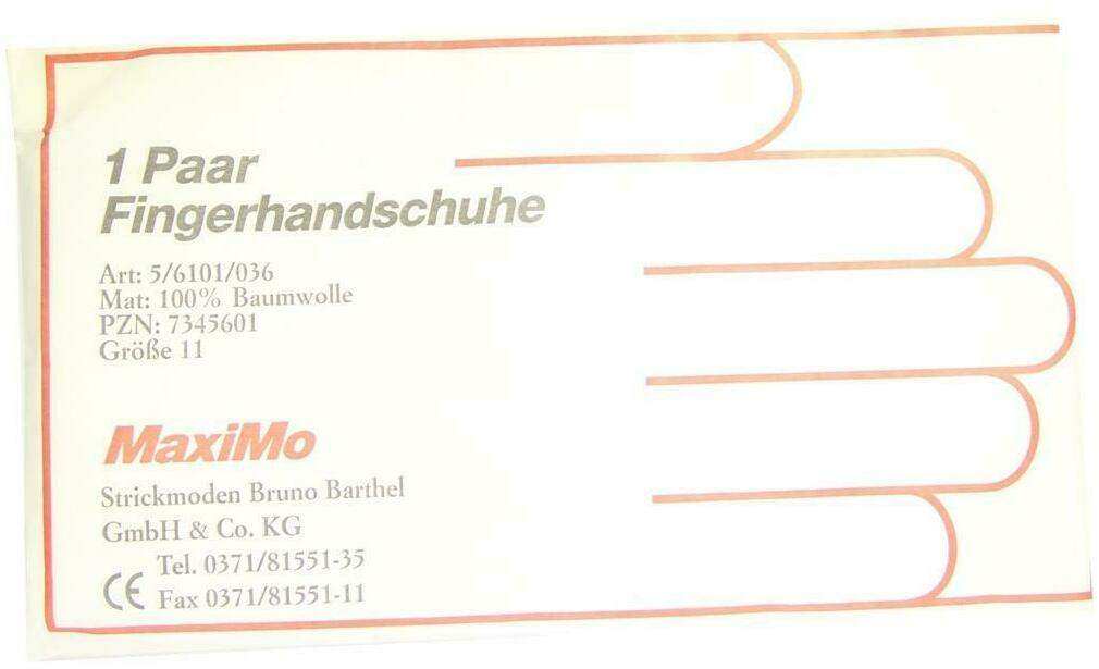Handschuhe Baumwolle Gr. 11 Überlänge