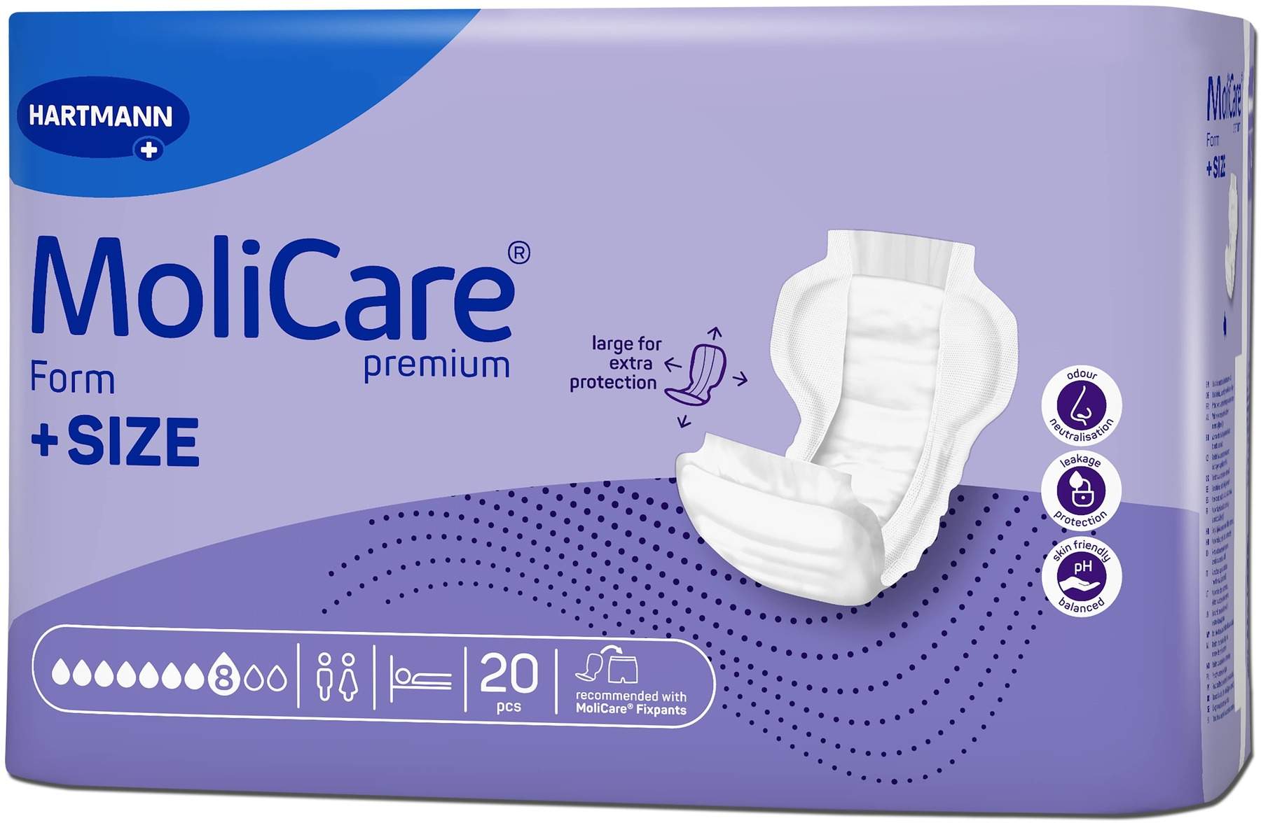 Molicare Premium Form +size 8 Tropfen 20 Stück