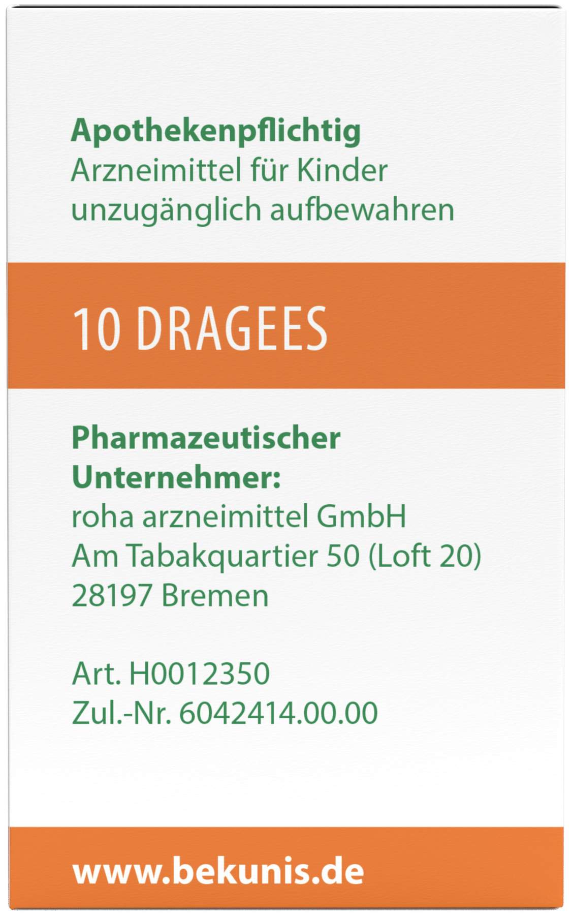 Bekunis Dragees Bisacodyl 5 mg 10 Magensaftresistente Tabl.