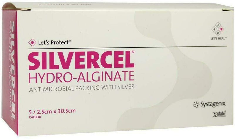 Silvercel Hydroalginat Tamponade 2,5x30,5cm