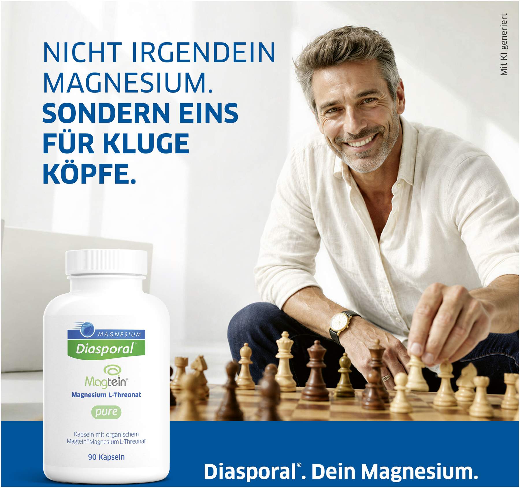 Magnesium Diasporal Magtein L-Threonat pure 90 Kapseln
