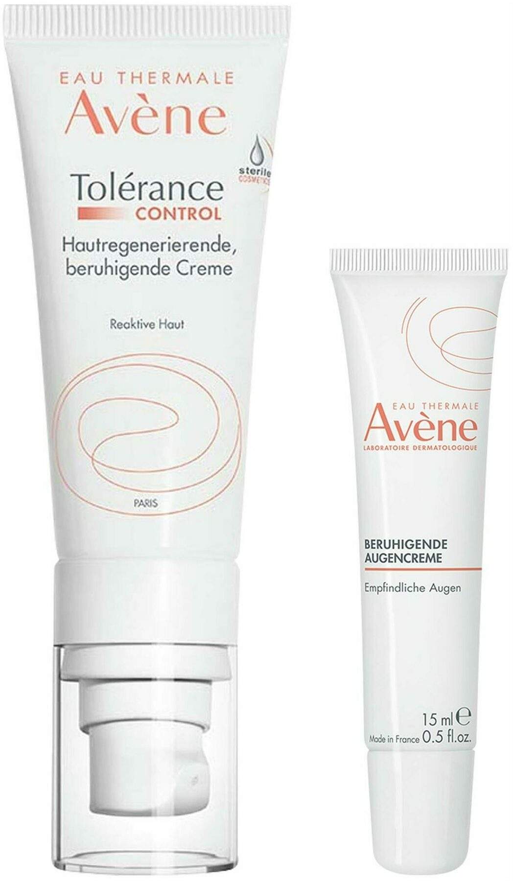 Avene Tolerance Control Creme 40 ml + Avene Beruhigende Augencreme 15 ml
