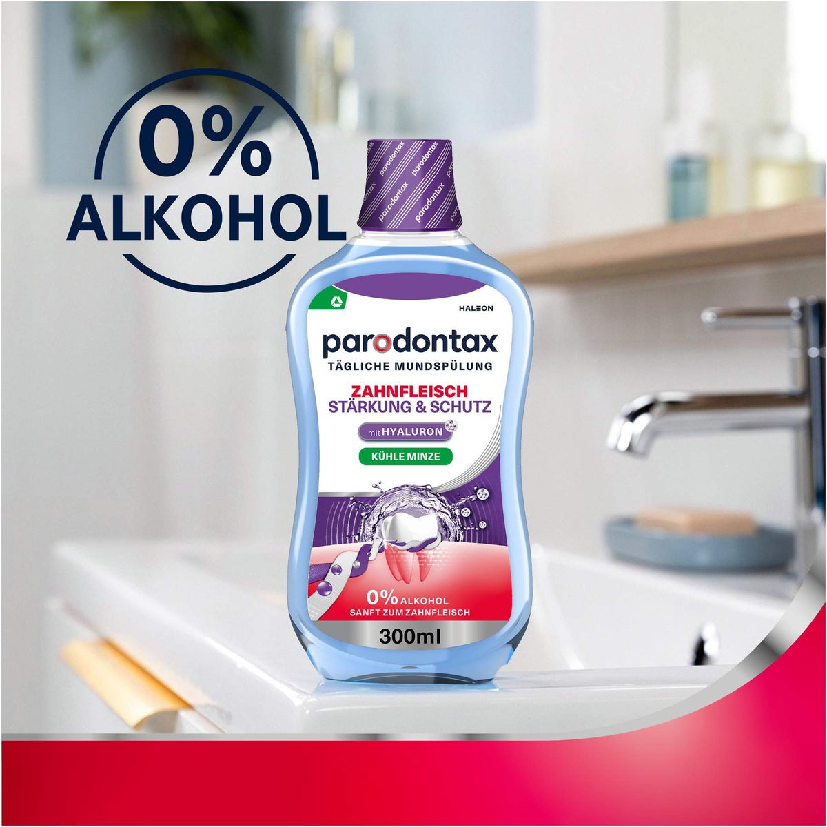 Parodontax Zahnfleisch Stärkung & Schutz, tägliche Mundspülung 300 ml