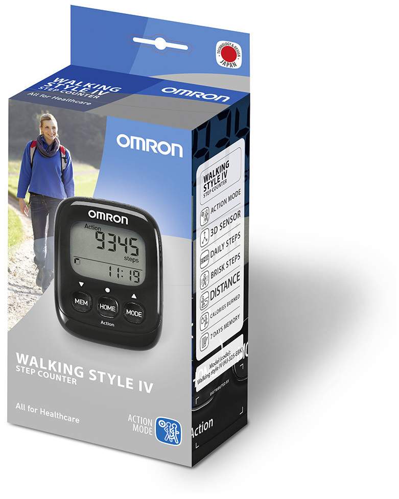 Omron Walking Style Iv Schrittzähler Schwarz 1 Stück