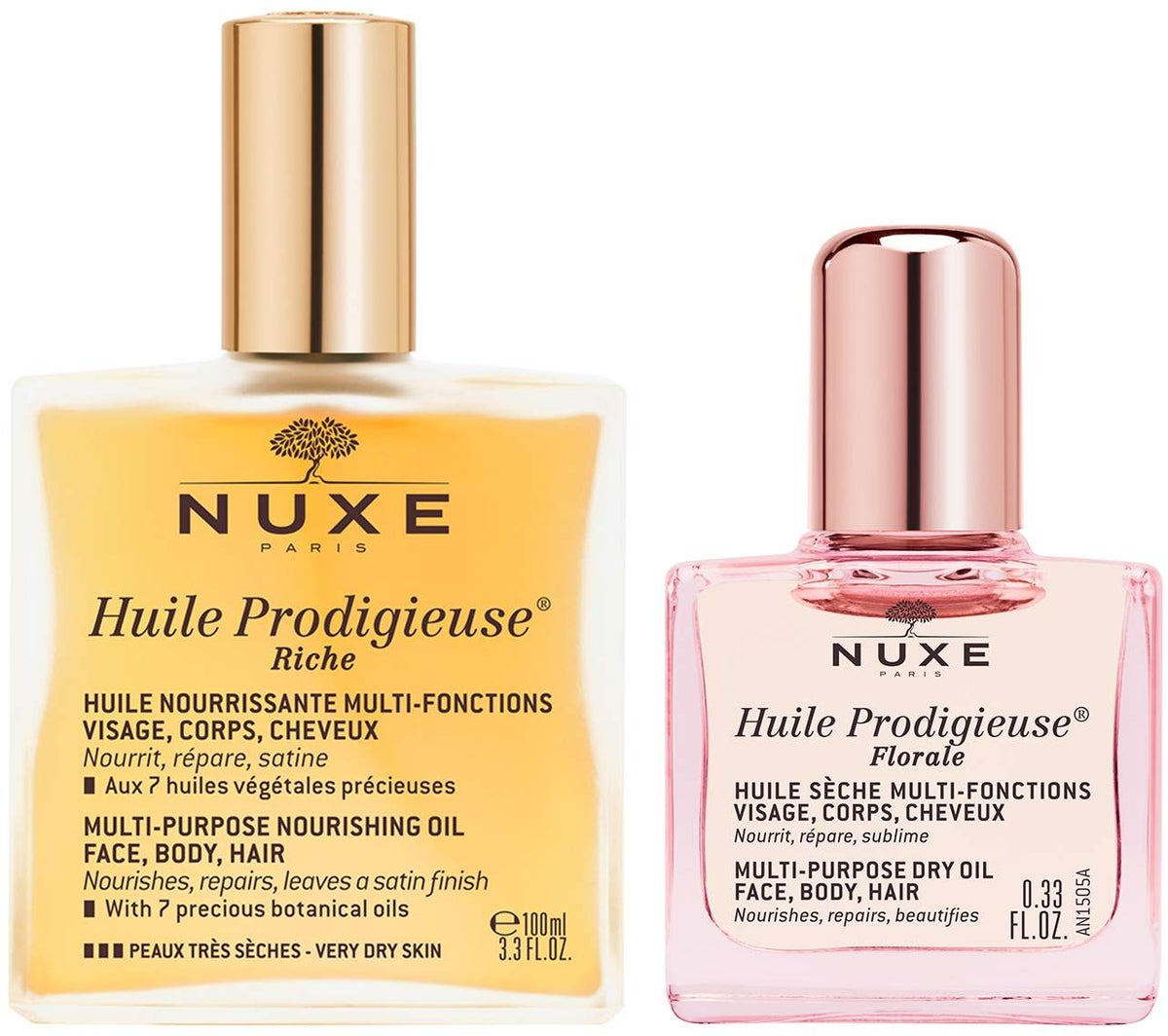 NUXE Huile Prodigieuse riche 100ml + gratis Huile Prodigieuse Florale 10 ml