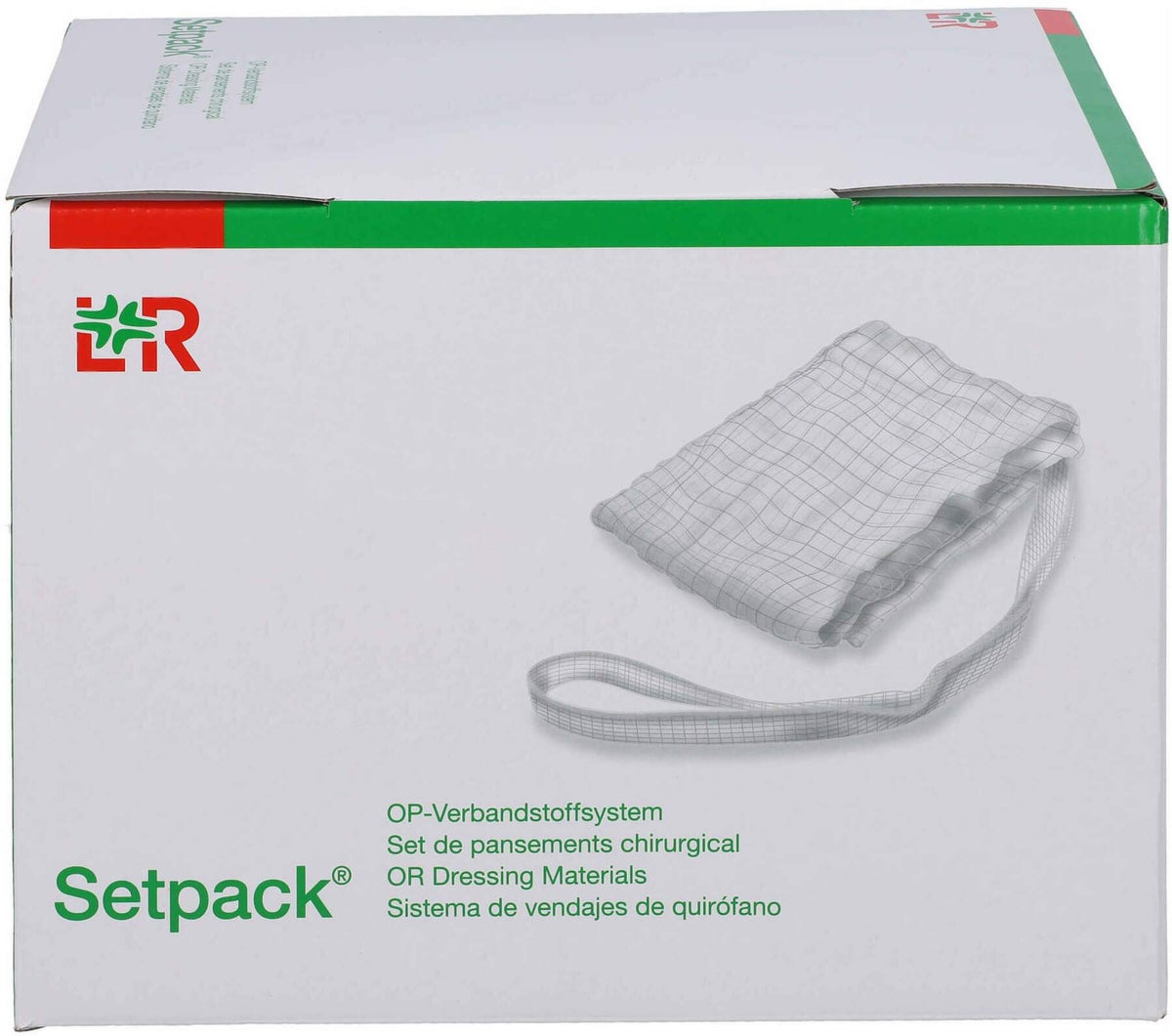 Bauchtuch Lite 40x40 cm 4fach Steril Weiß Rk