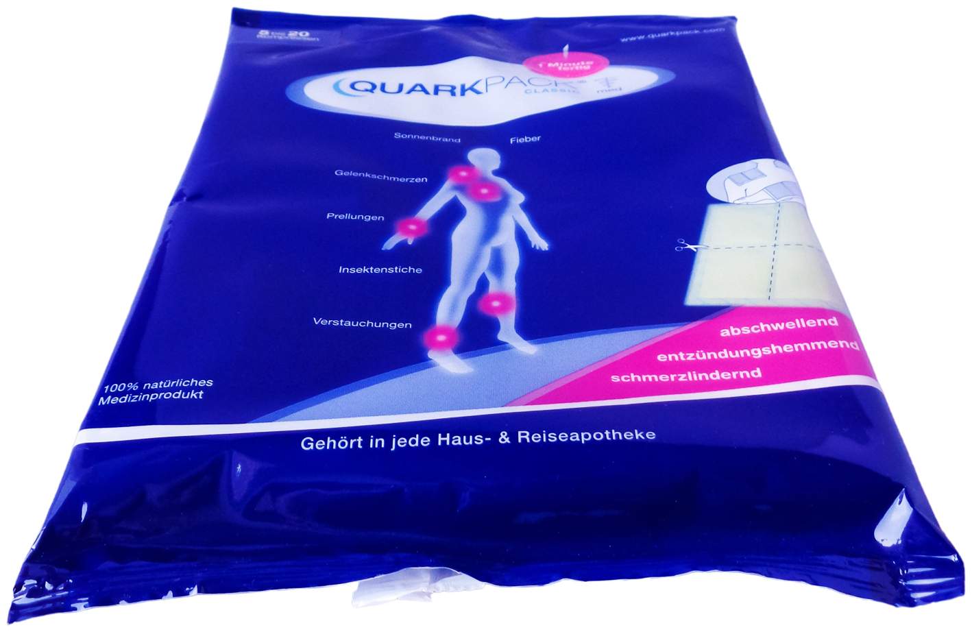 Quarkpack Kompresse bei Entzündungen 5 X 4 Stück
