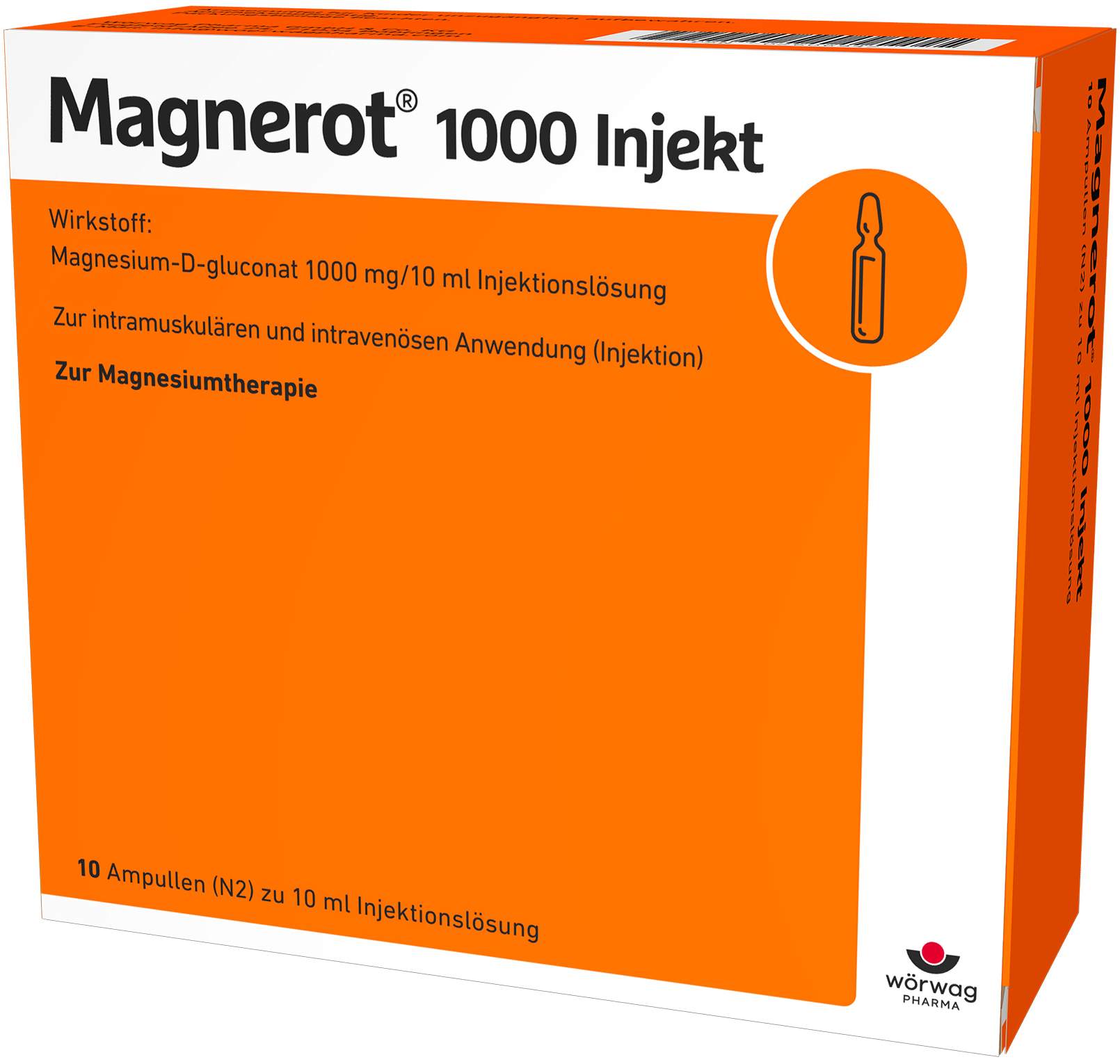 Magnerot 1000 Injekt 10 X 10 ml Ampullen