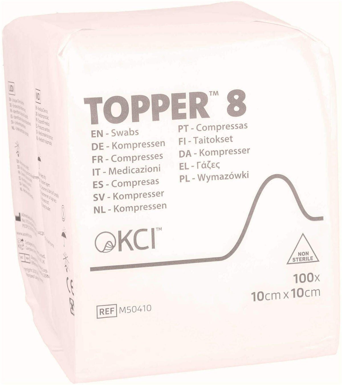 Topper 8 Kompressen 10 X 10 cm Unsteril 100 Stück