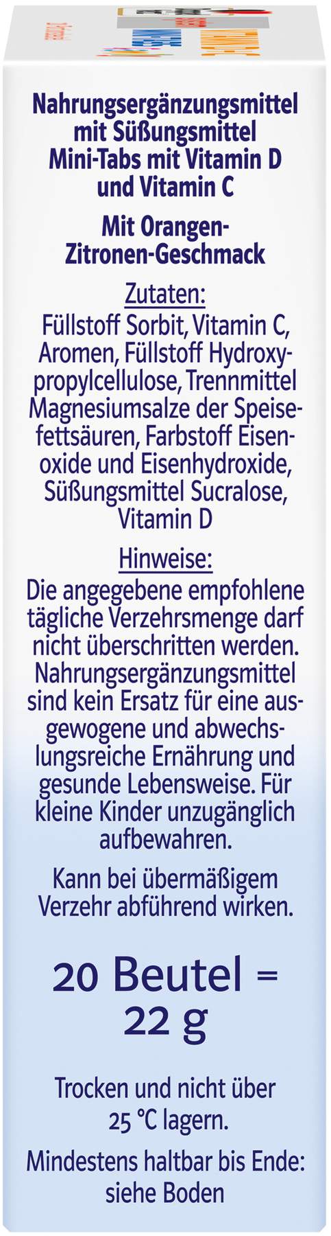 Doppelherz System Vitamin D+c Mini-Tabs Family 20 Stück