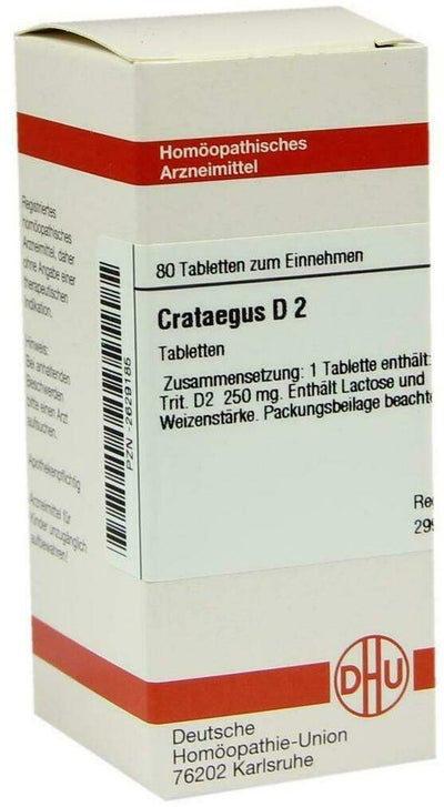Dhu Crataegus D2 80 Tabletten