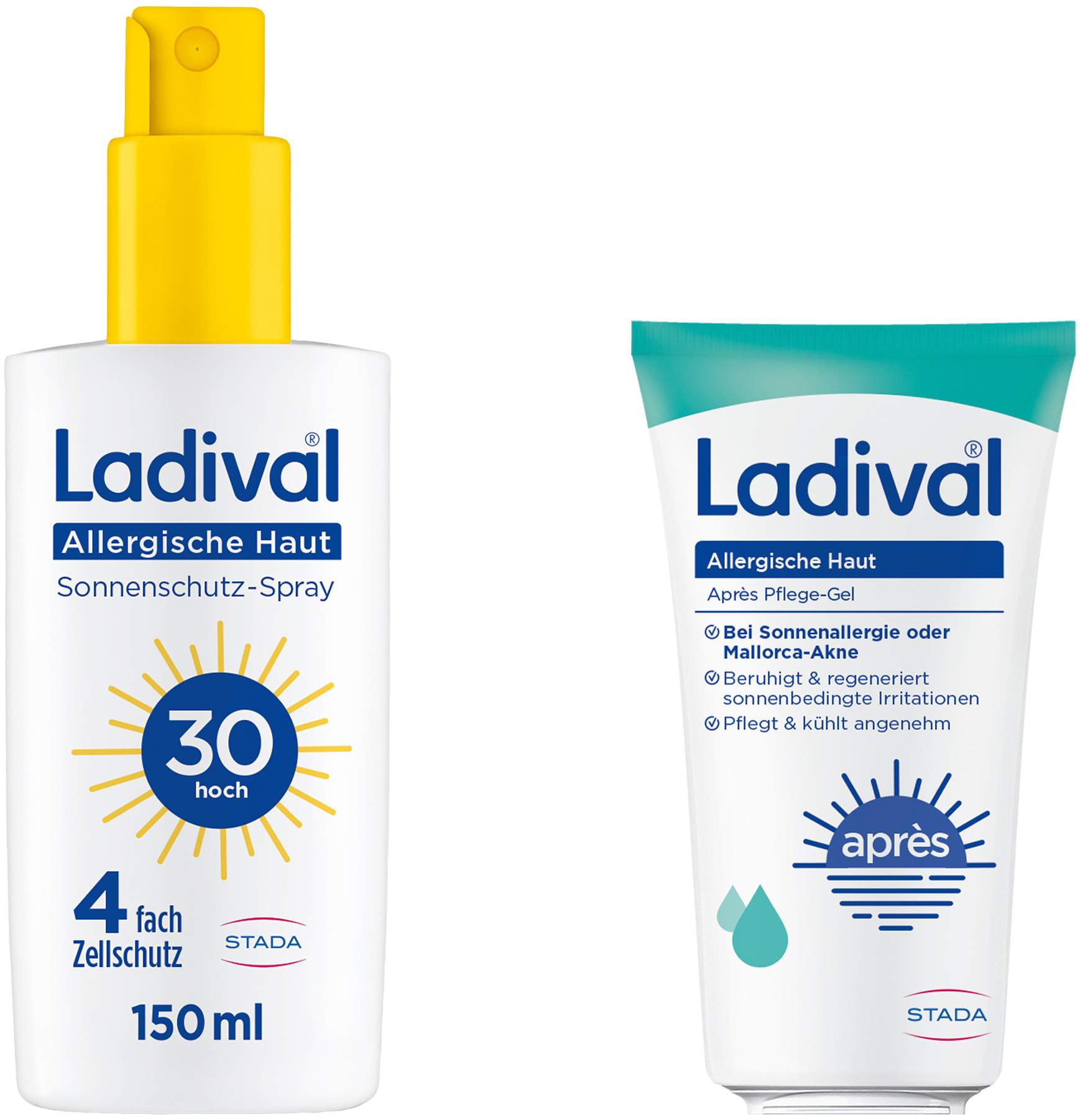 Ladival allergische Haut Sonnenschutz-Spray LSF 30 150 ml + gratis allergische Haut Apres Pflege Gel 50 ml