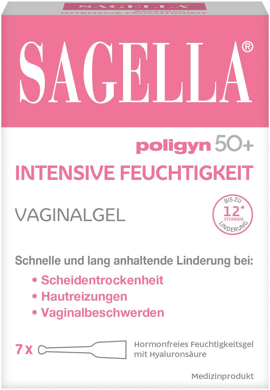Sagella poligyn 50+ intensive Feuchtigkeit 7 x 4 ml Gel