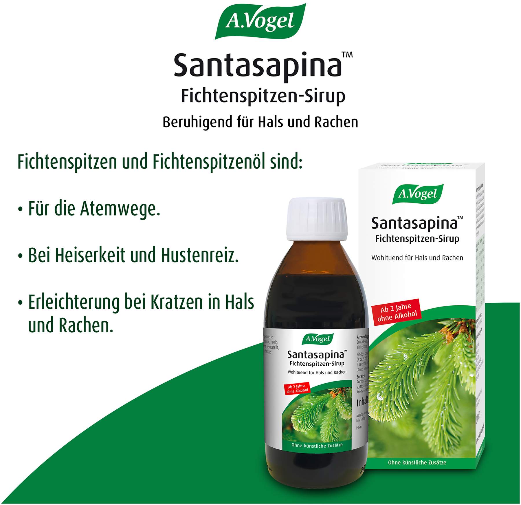 A.Vogel Santasapina ohne Alkohol Rottannen-Sirup 200 ml