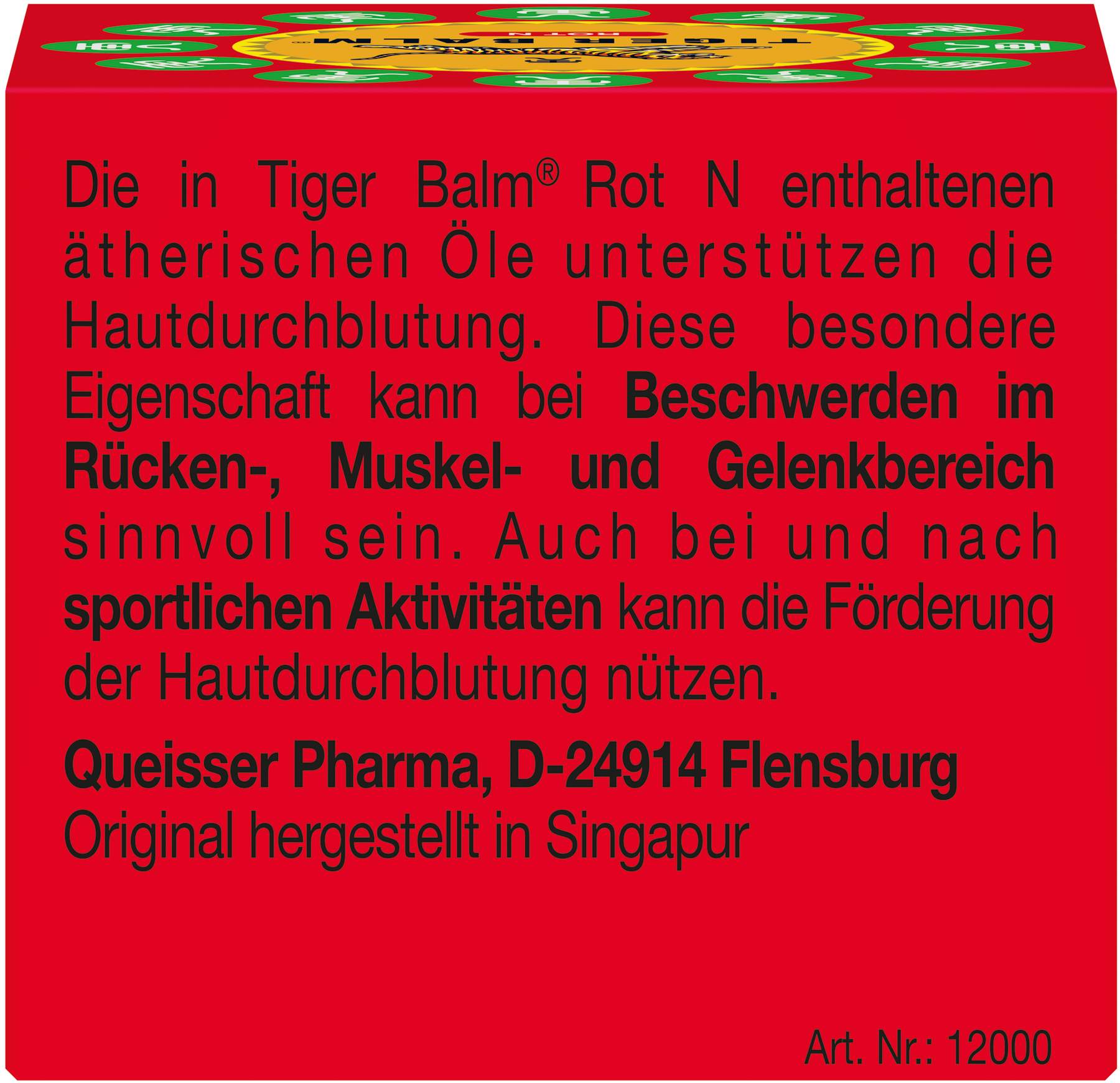 Tiger Balm Rot N 19,4 g Salbe