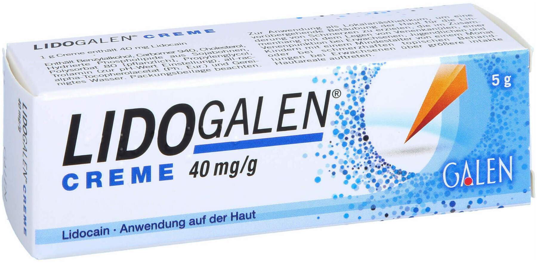 Lidogalen 40 mg 5 G Creme