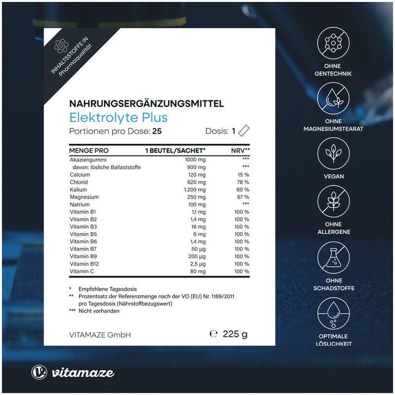 Elektrolyte Plus Vitamin C+b-Vitamine Zitrone 25 X 9 G Pulver