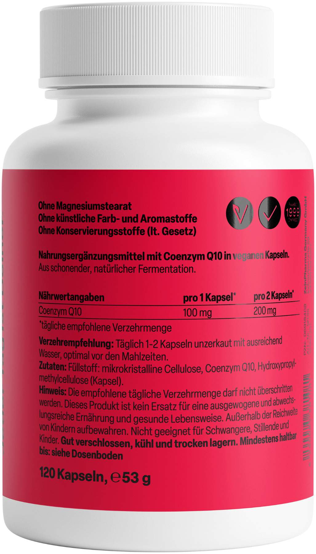Coenzym Q10 100 mg 120 Kapseln