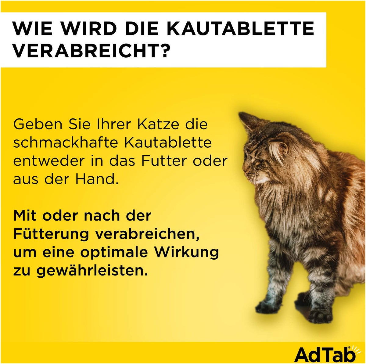 AdTab 48 mg für Katzen (2-8 kg) 3 Kautabletten