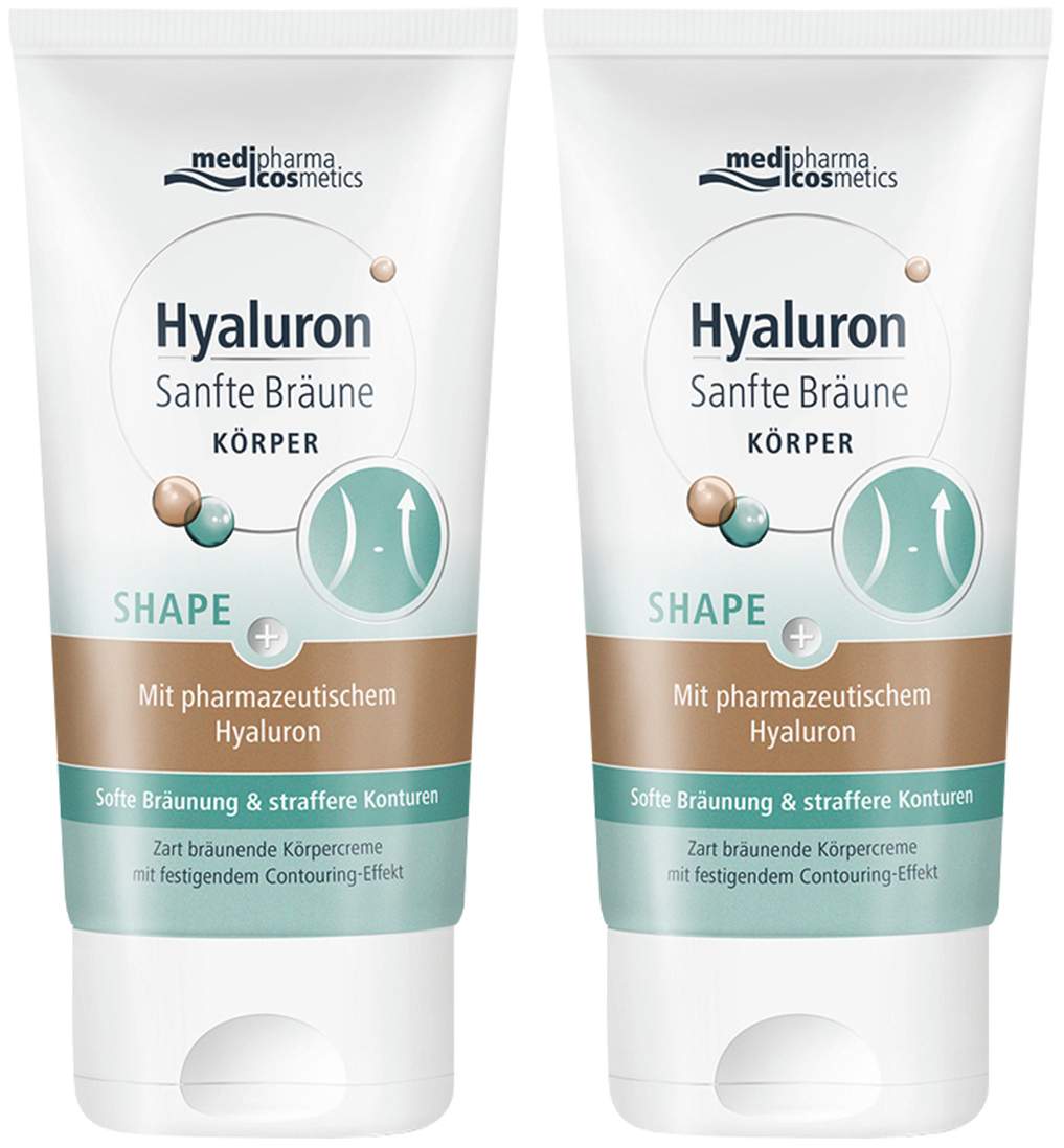 medipharma cosmetics Hyaluron Sanfte Bräune Shape Körperpflege 2 x 150 ml Creme
