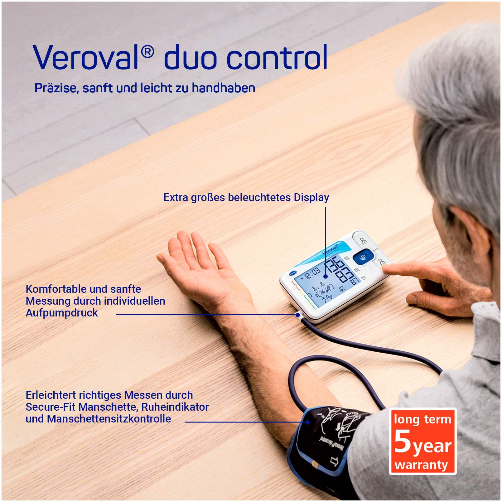 Veroval Duo Control Oberarm - Blutdruckmessgerät