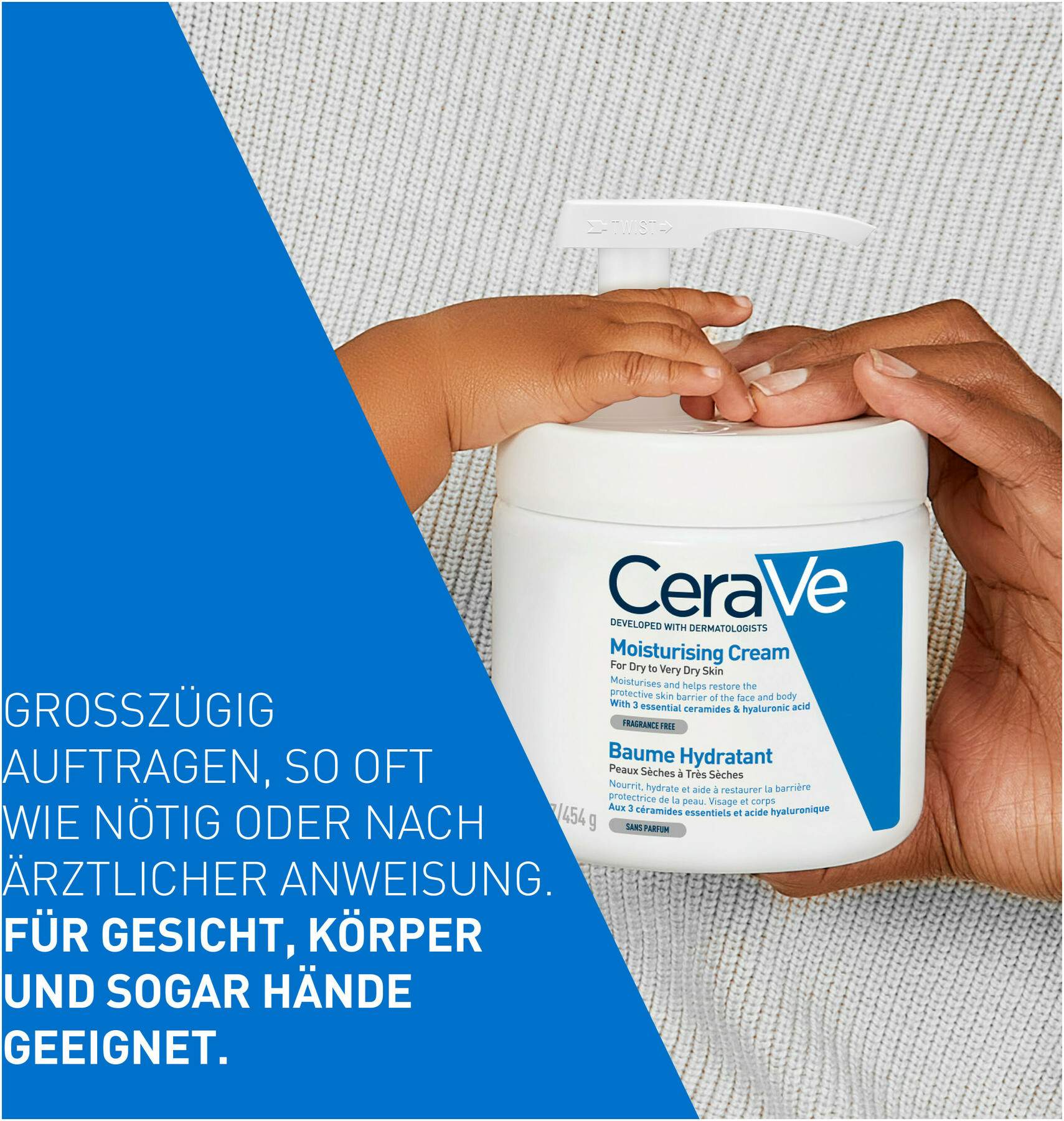 CeraVe Feuchtigkeitscreme Pumpe 454 g