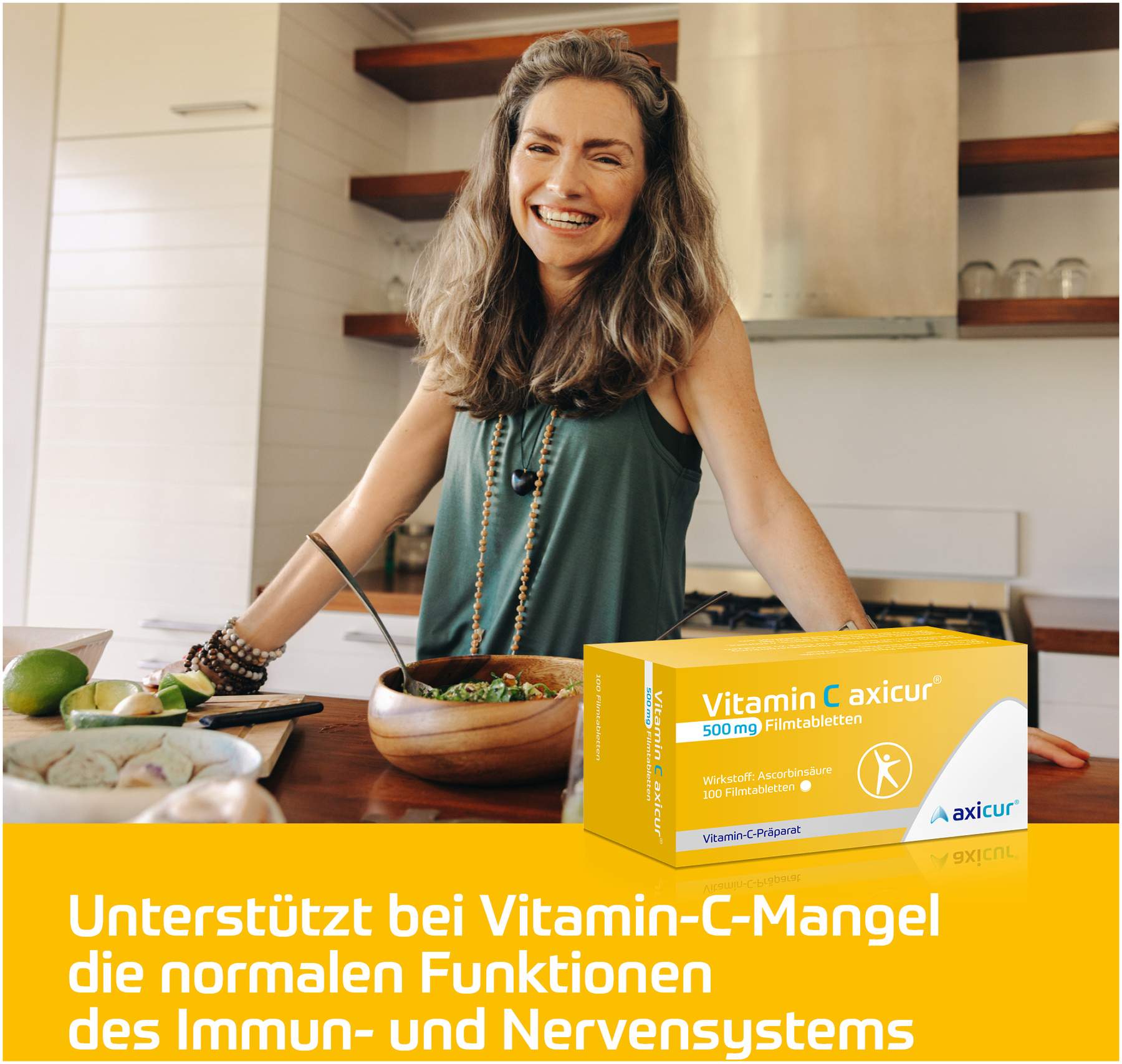 Vitamin C Axicur 500 mg 100 Filmtabletten