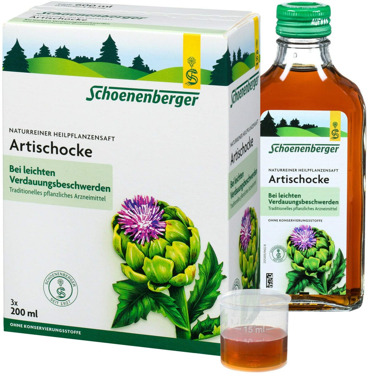 Artischockensaft Schoenenberger 3 X 200 ml