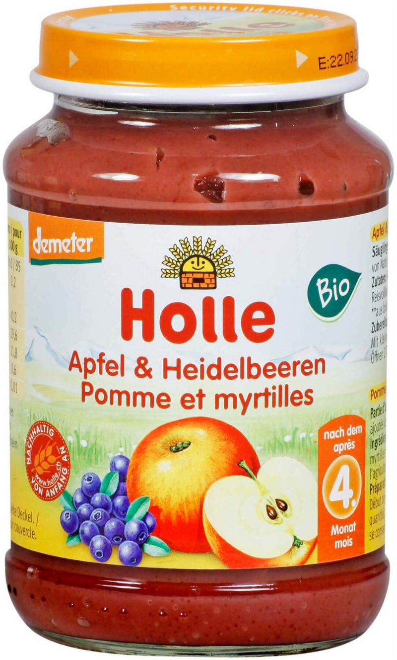 Holle Apfel und Heidelbeere