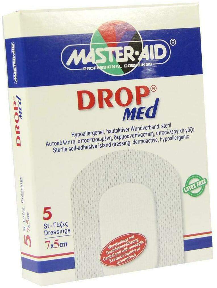 Drop Med 7 X 5 cm Wundverband Master Aid 5 Verbände