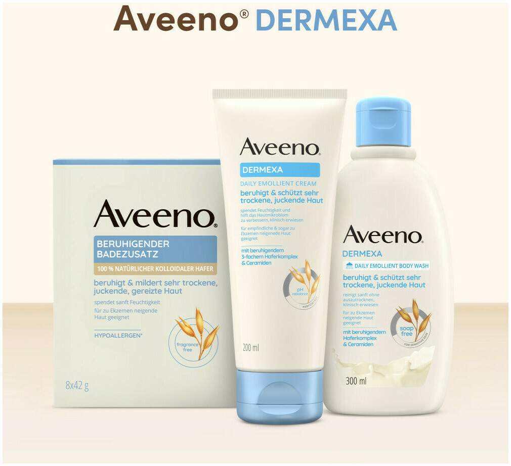 Aveeno Beruhigender Badezusatz 8 x 42 g