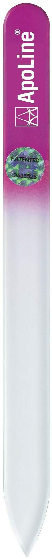 Apoline Nagelfeile Glas 14 cm Pink