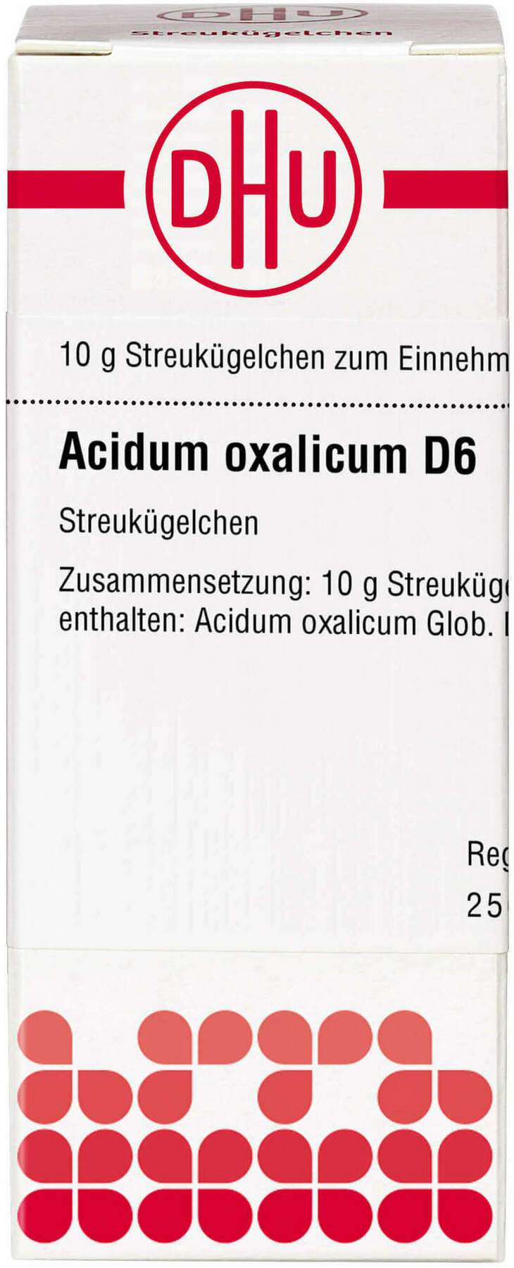 Dhu Acidum Oxalicum D6 Globuli 10 G
