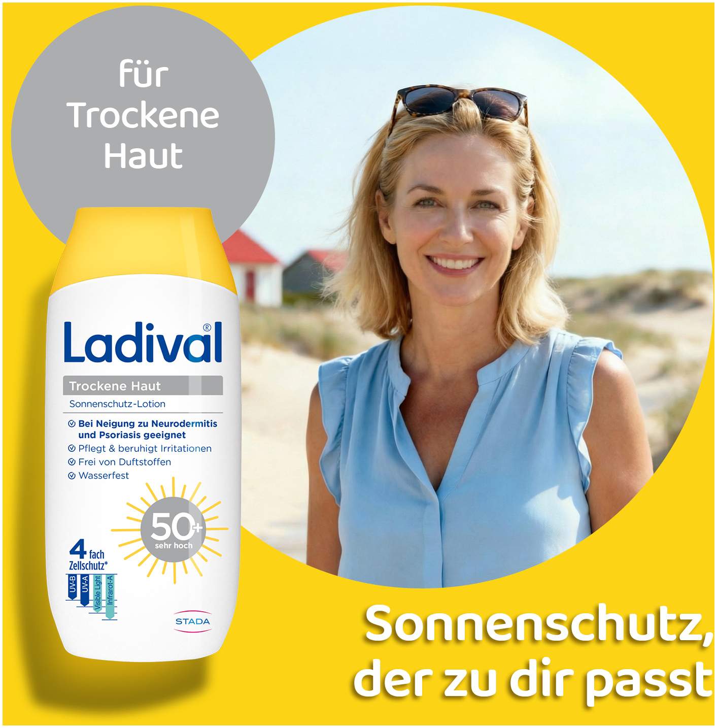 Ladival trockene Haut Sonnenschutz-Lotion LSF 50+ 200 ml