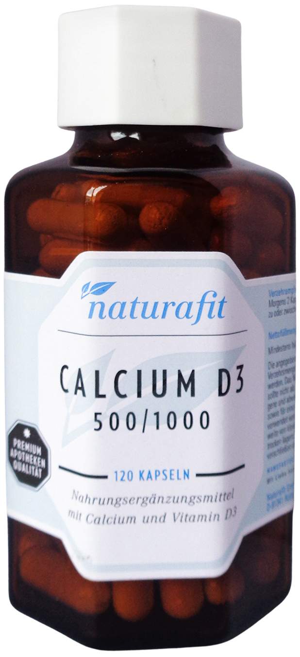 Naturafit Calcium D3 500-1.000 Kapseln 120  Stück