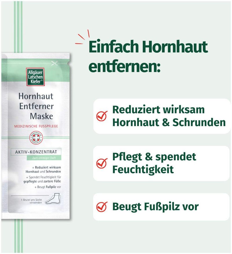 Allgäuer Latschenkiefer Hornhaut Entferner Maske cremig 1 Stück