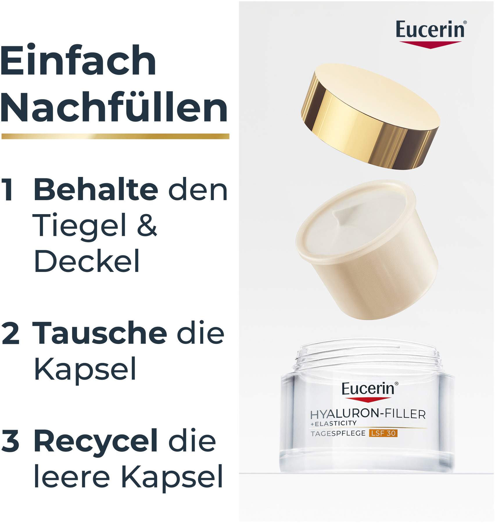Eucerin Hyaluron Filler + Elasticity Tagespflege LSF 30 50 ml Creme