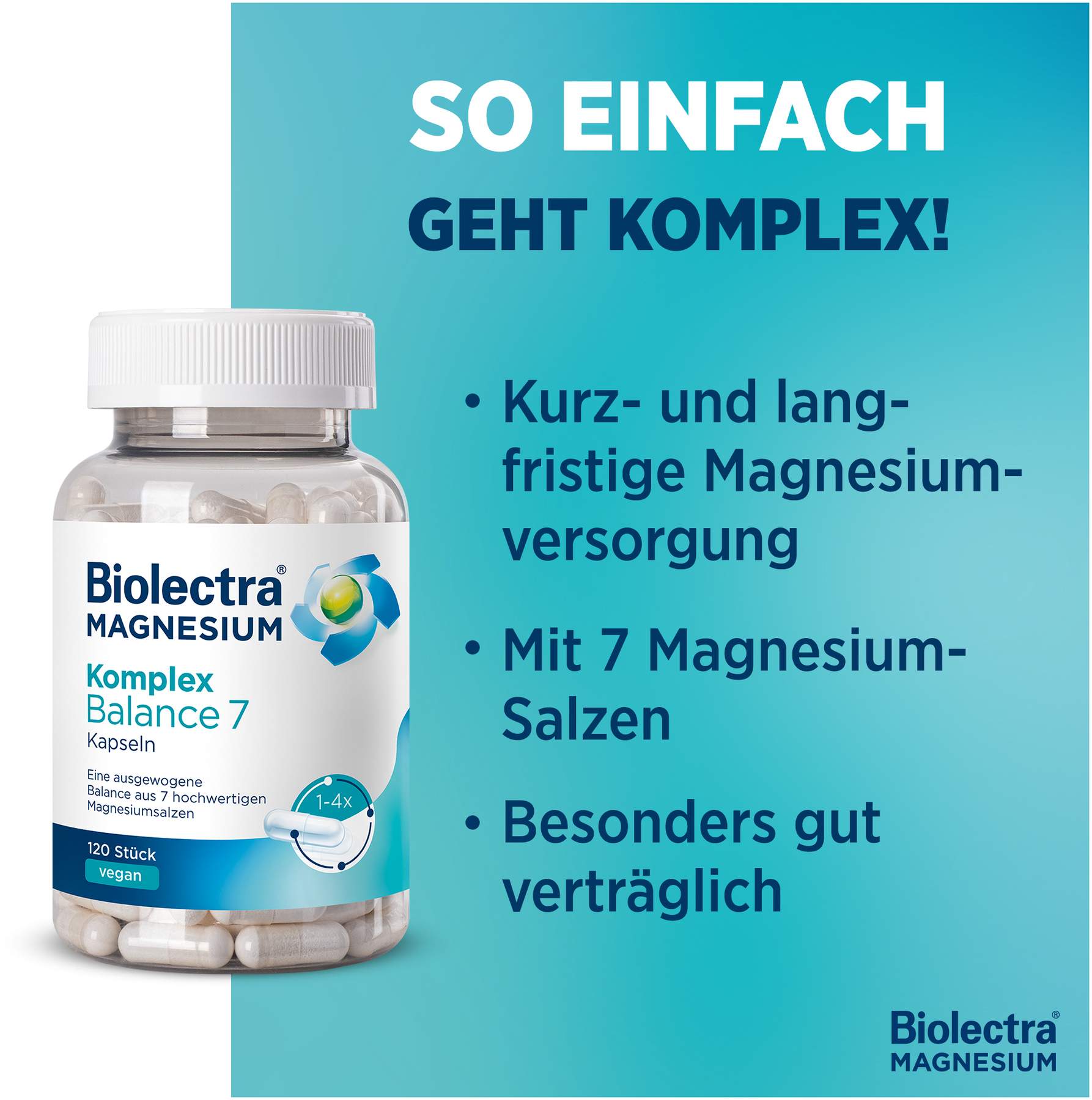 Biolectra Magnesium Komplex Balance 7 120 Kapseln