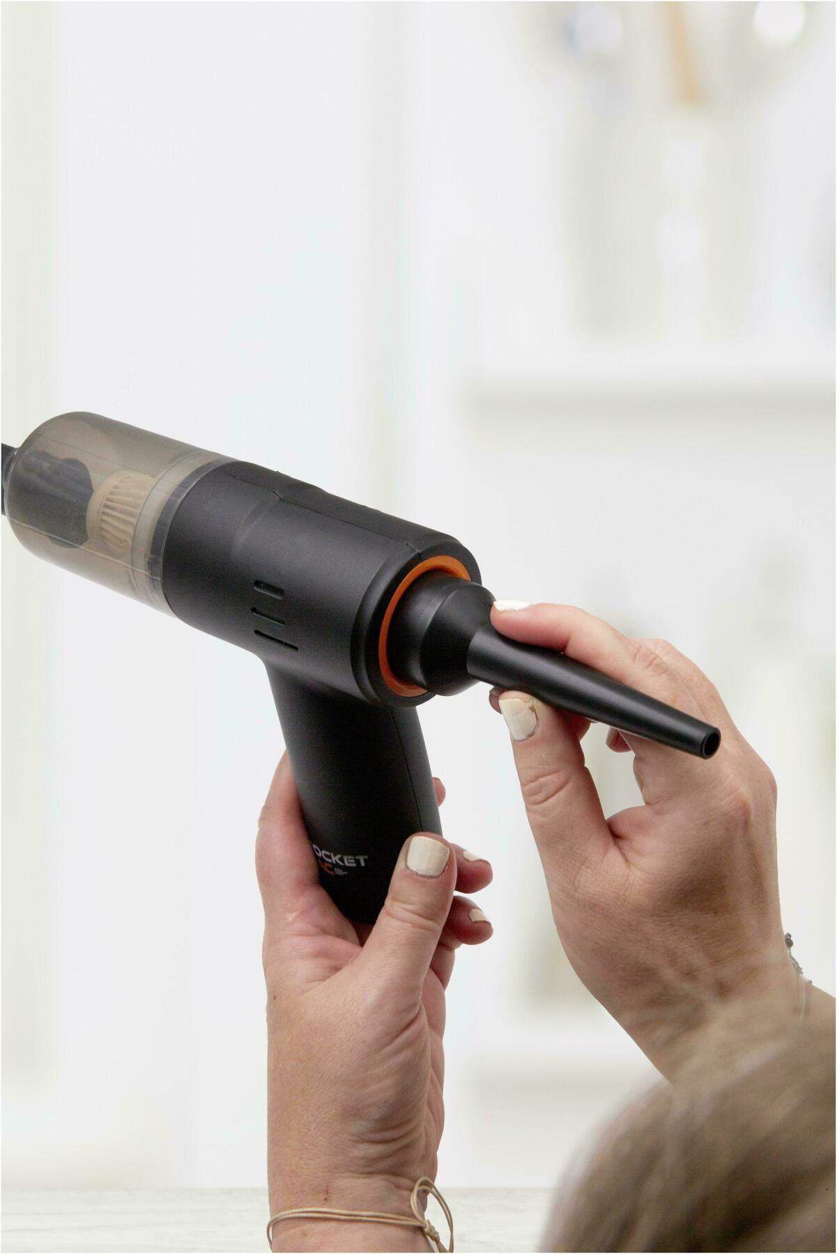 Livington PocketVac Akku 2in1 Handstaubsauger mit Blasfunktion