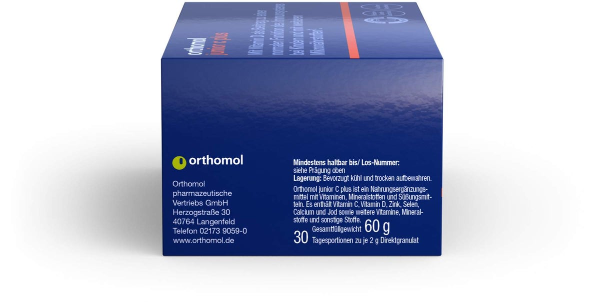 Orthomol Junior C Plus Granulat Himbeer-Limette 30 Stück