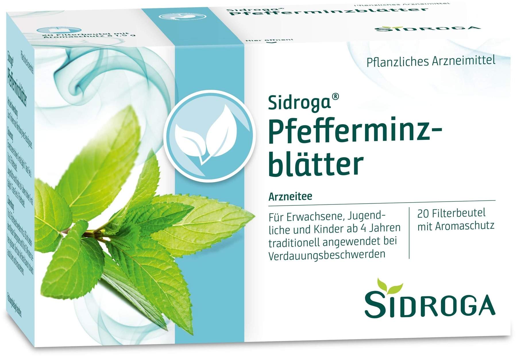 Sidroga Pfefferminzblätter 20 Filterbeutel