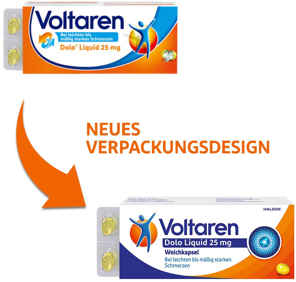 Voltaren Dolo Liquid 25 mg 20 Kapseln